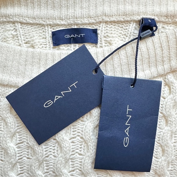 Gant wool cashmere oversized cable sweater - Picture 2 of 16